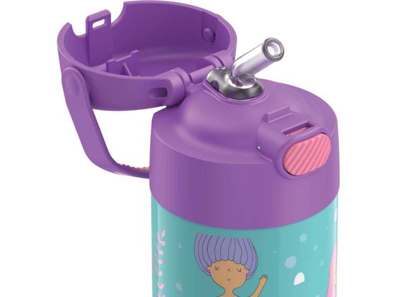 Thermos Mermaid 12oz FUNtainer Water Bottle with Bail Handle - Lavender/Blue