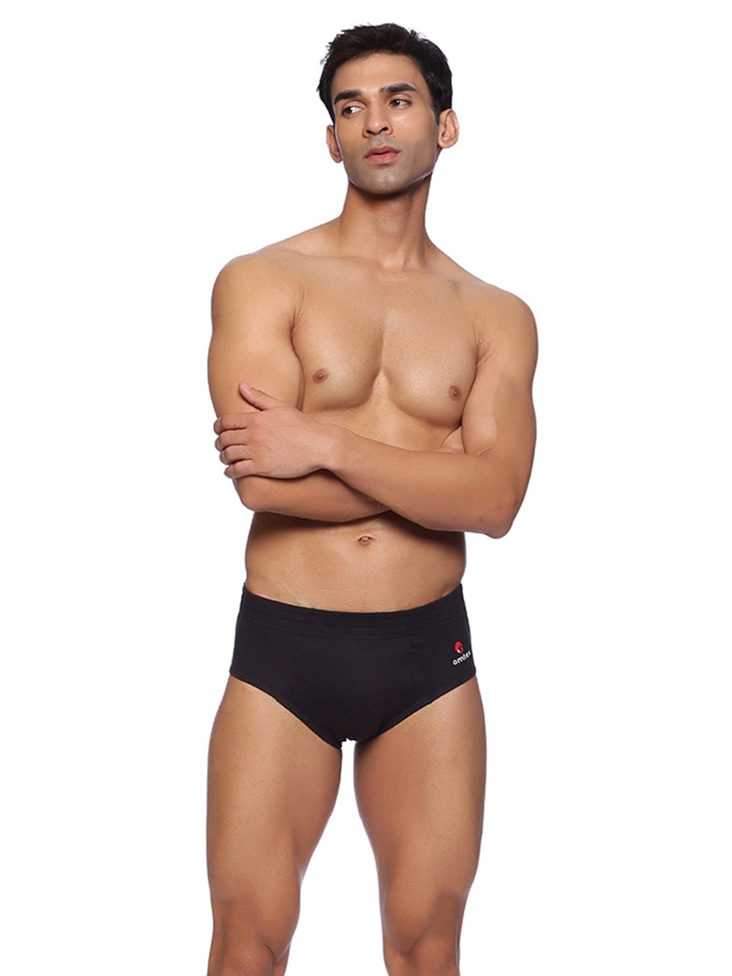 Omtex Men's Sports Cricket Special Brief (Black) Size - 2XL