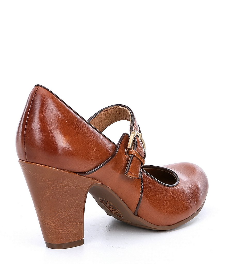 Deltan Tessa Croc-Embossed T-Strap Block Heel Pumps