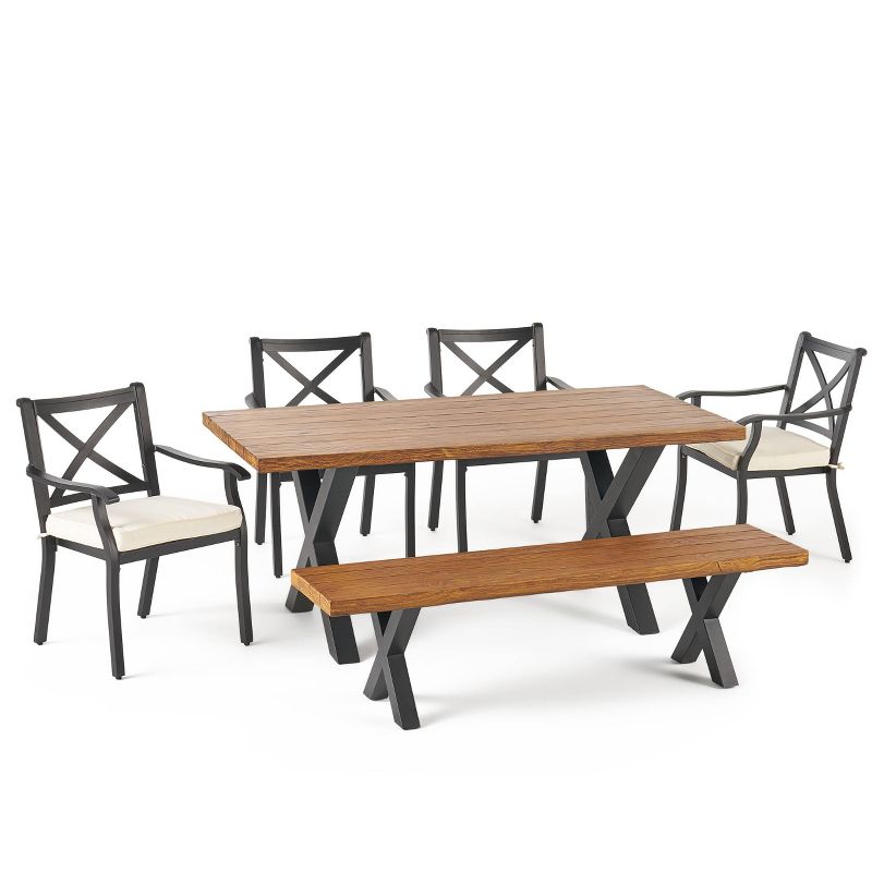 5pc Milano Dining Tan - Royal Garden
