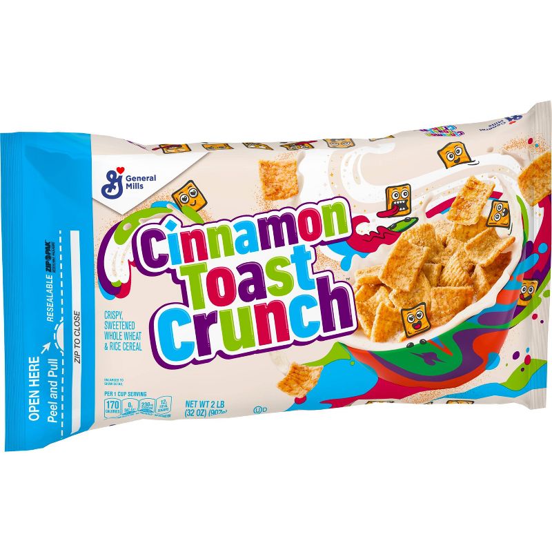 General Mills Cinnamon Toast Crunch Cereal Bag - 32oz