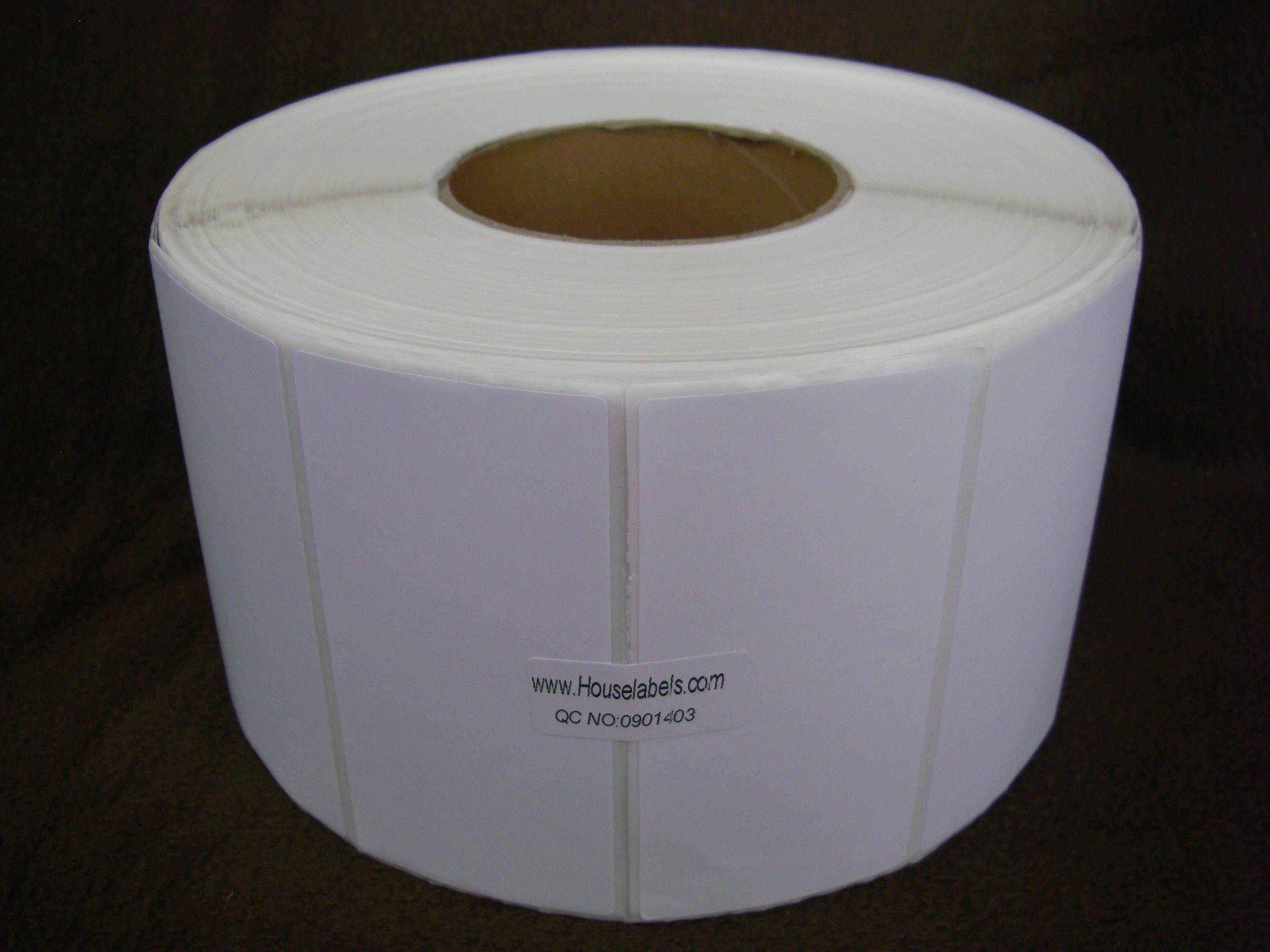 24 Rolls of 4" x 3" Direct Thermal Zebra FASSON Labels 3" inch Core 2800 Labels 4x3