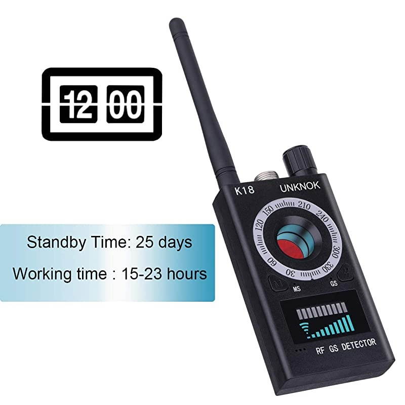 RF Signal Scanner Radio Antispy Hidden Camera Detector GSM Audio Wireless Bug Signal Alarm Sweeper Finder GPS Tracker US Plug