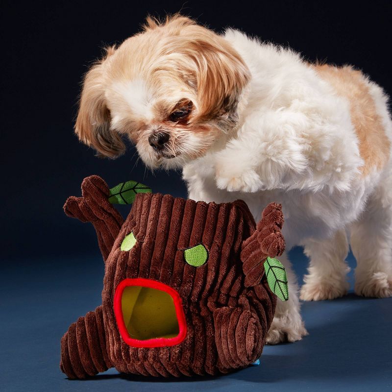Bark Stumpy Hollow Dog Toy - Brown