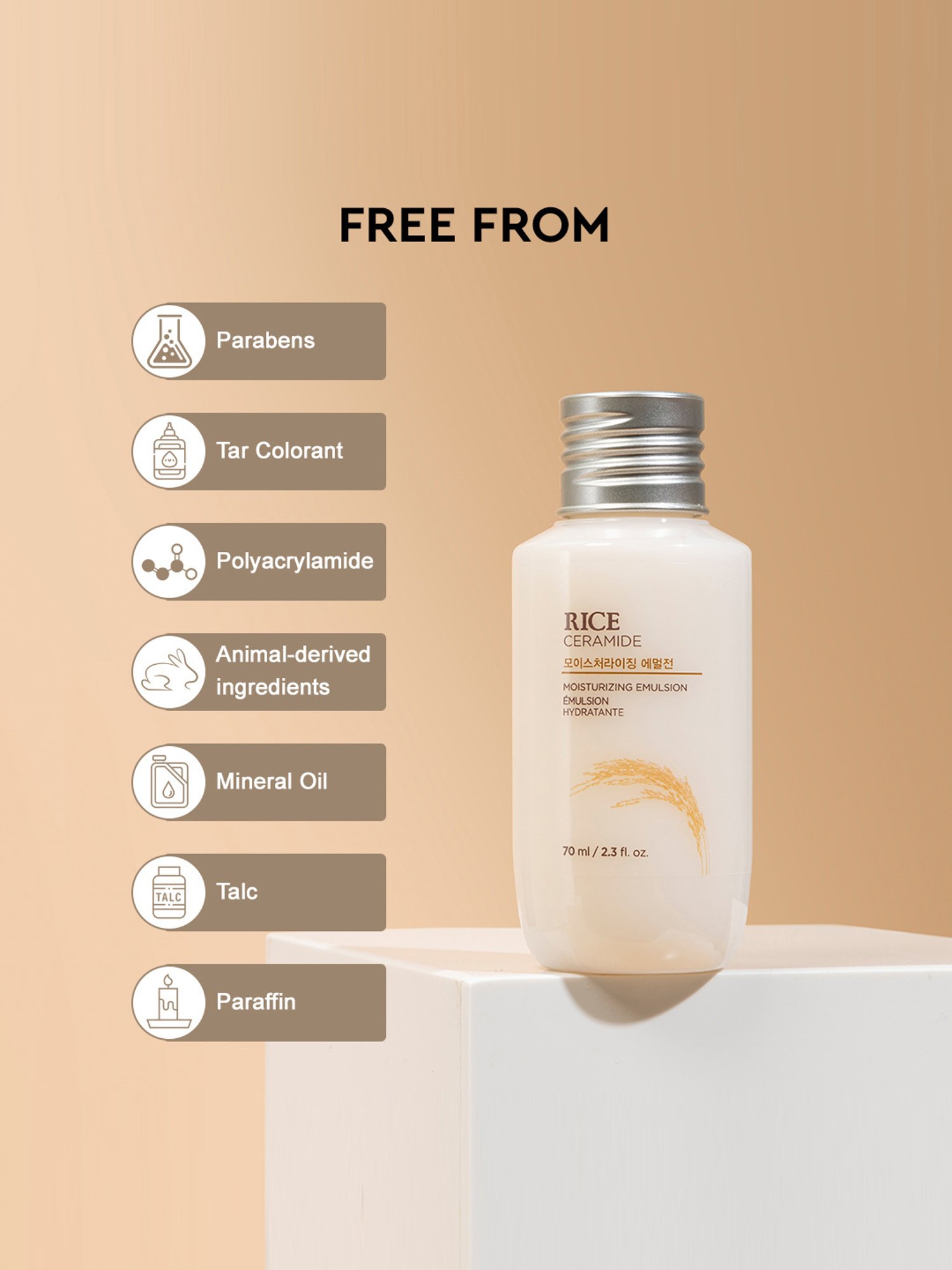 The Face Shop Rice Ceramide Moisturizing Emulsion - 70 ml