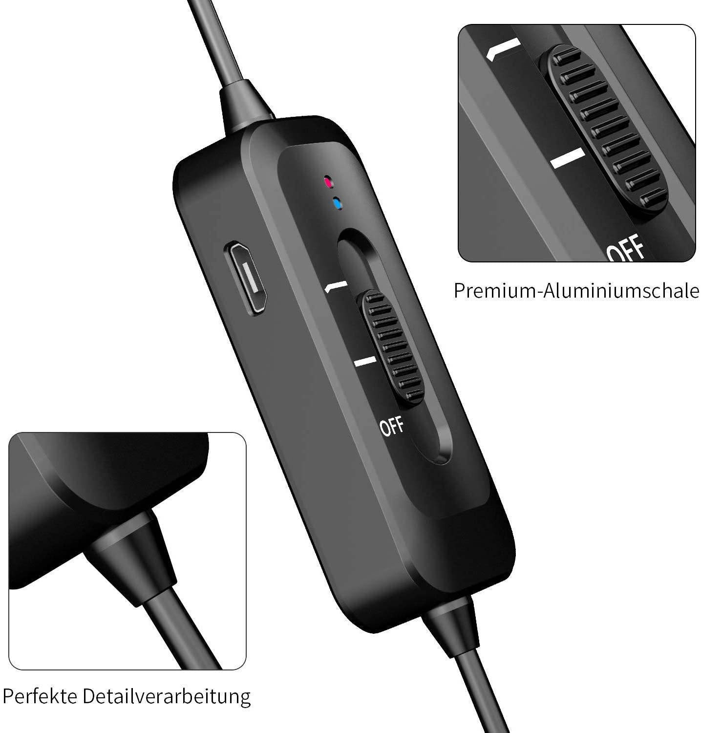 Professional Lavalier Microphone for iPhone, Camera, PC, Android, Lavalier Lapel Microphone with USB Charging, Omnidirectional Lapel Mic with Noise Reduction for Video, YouTube, Interview, Vlogging