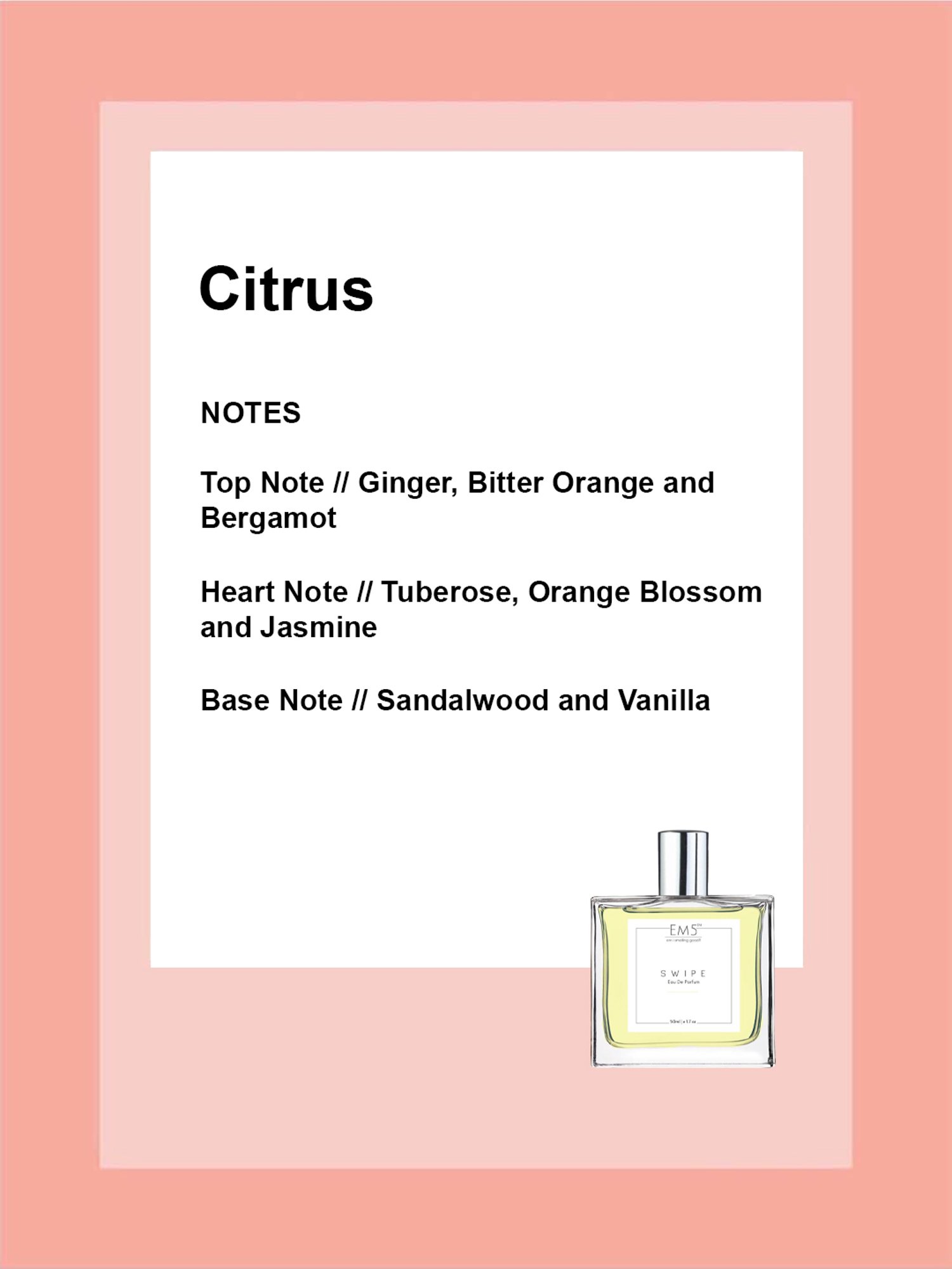 EM5 Swipe Eau de Parfum for Men - 50 ml