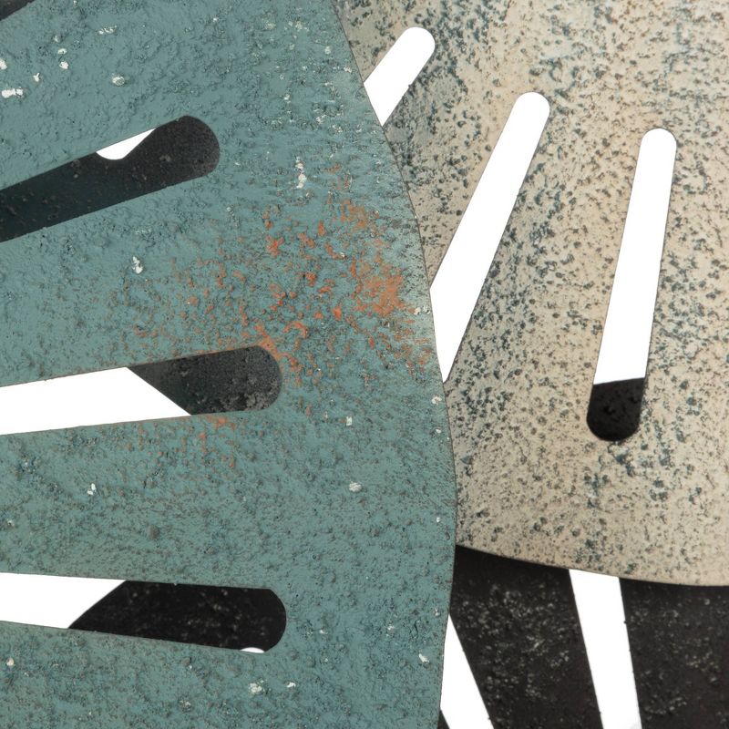 32" x 55" Textured Enamel Painted Metal Plates Wall Decor - Patton Wall Decor