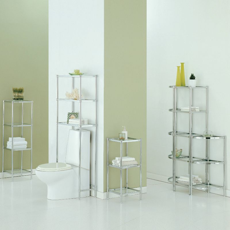 Four Tier Bath Shelf Chrome - Neu Home