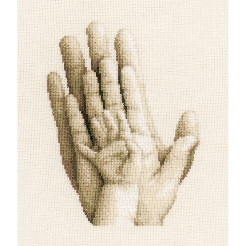 Vervaco Counted Cross Stitch Kit 8"X10"-Hands On Aida (14 Count)