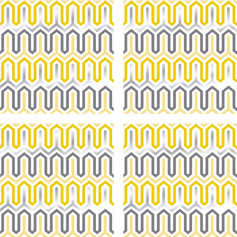 Aztec Diamond Blox Square Yellow Geometric Wall Accents - Jonathan Adler..