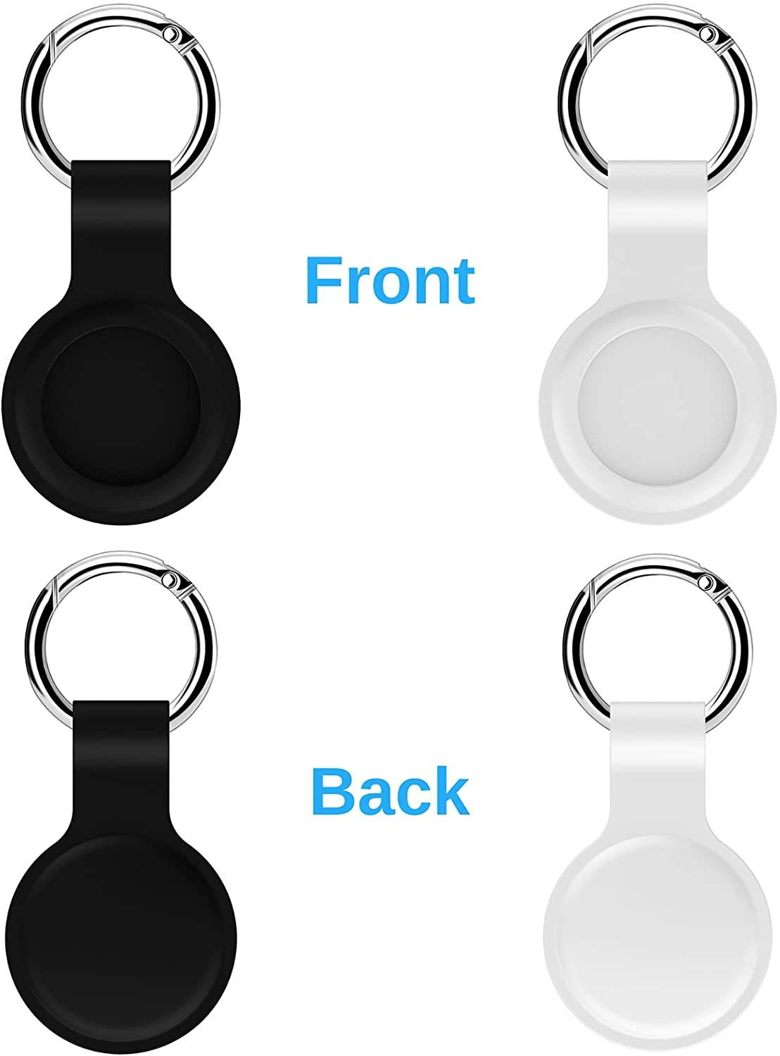 (2 Pack) Kids/Adults Anti-Lost Bracelet for AirTag, iZi Way Soft Silicone Wristband Watch Band Waterproof Protective Case Cover Holder for Apple Air Tag Tracker - Orange/Yellow