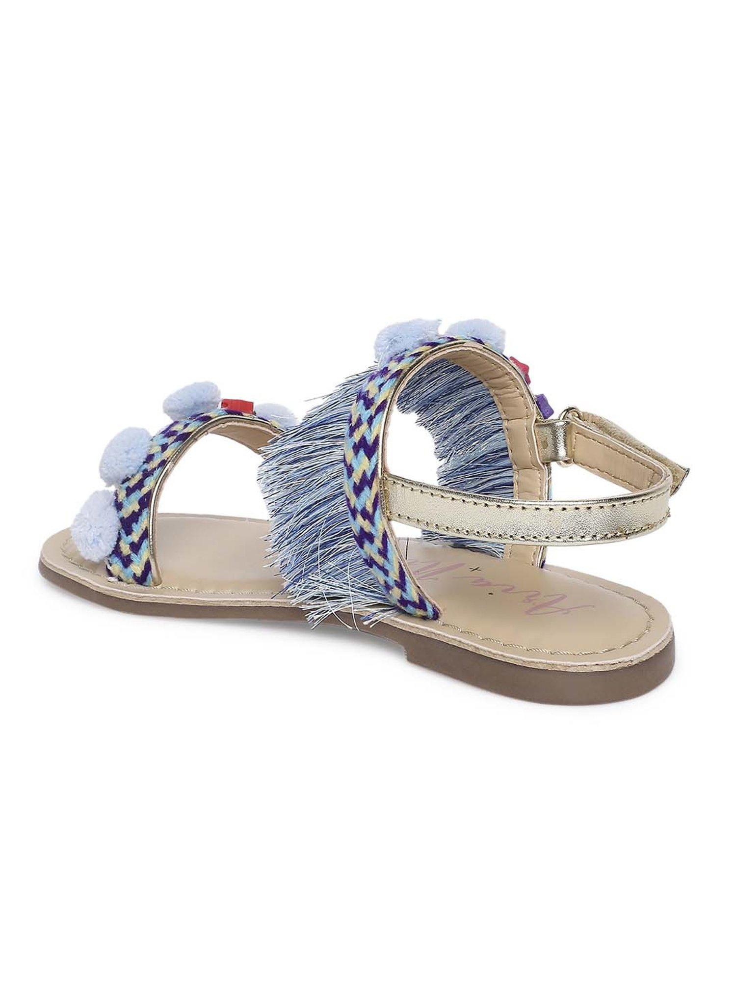 Aria Nica Kids FAIRY Blue & White Casual Sandals
