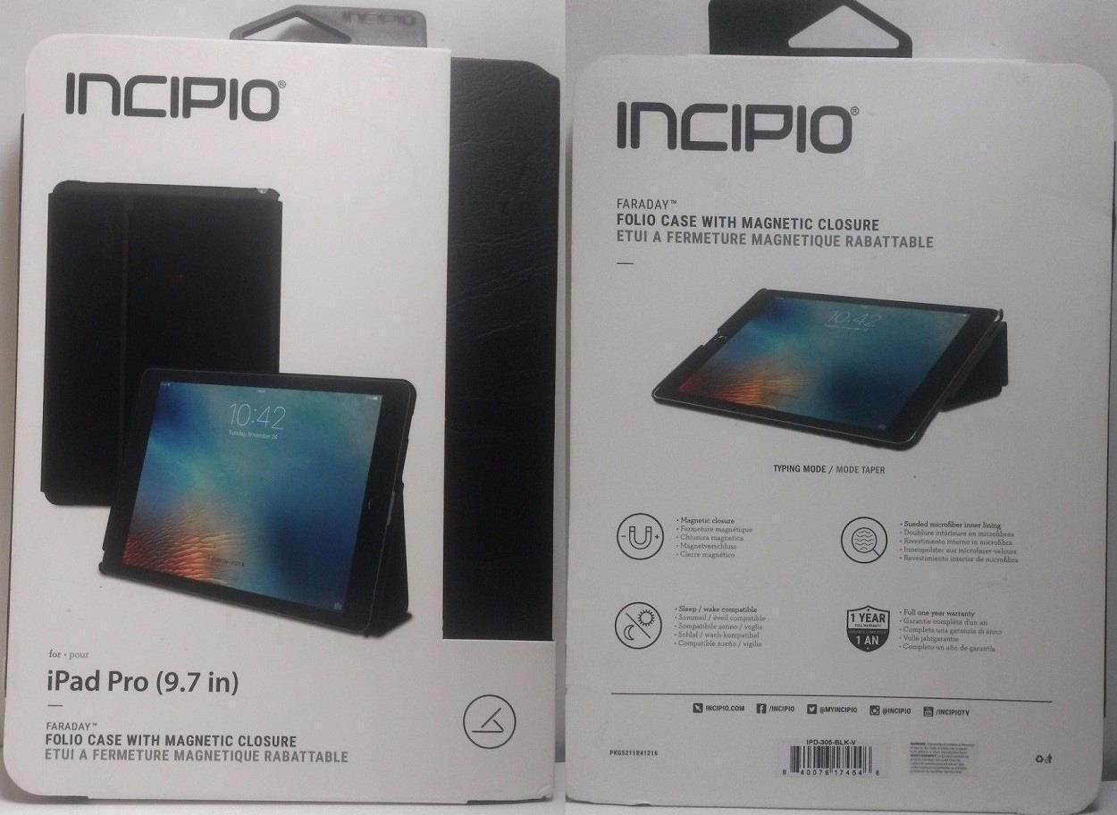 Incipio Magnetic Closure Faraday Case for iPad Pro 9.7 - Black
