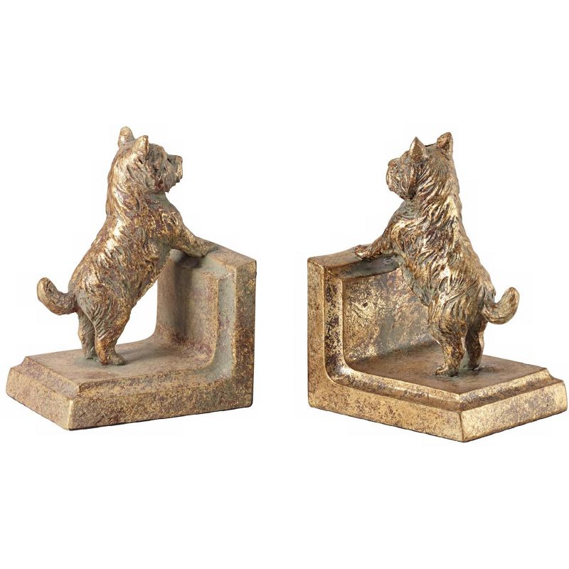 Kensington Hill Frisky Dogs 6 1/2" High Scottish Terrier Bookends Set
