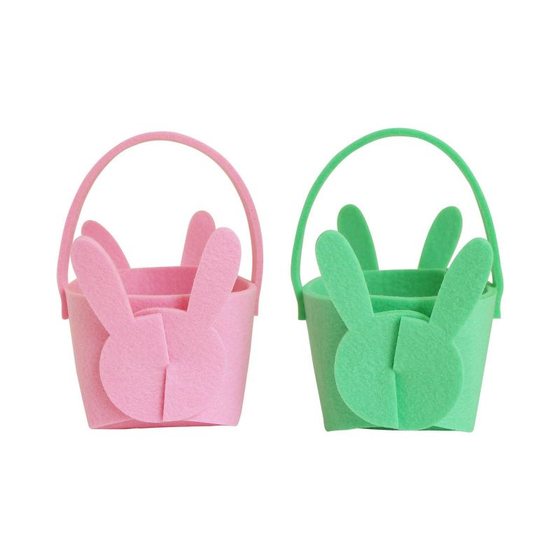 Jumbo Plastic Easter Bucket Printed Boarder with Stickers White - Spritz™