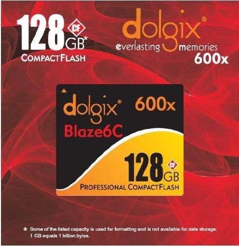DOLGIX  600X 128GB PROFESSIONAL COMPACT FLASH  BLAZE-6C   CF CARD .. PREMIUM QUALITY..
