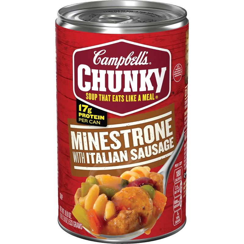Campbell's Chunky Soup Sausage Minestrone - 18.8oz