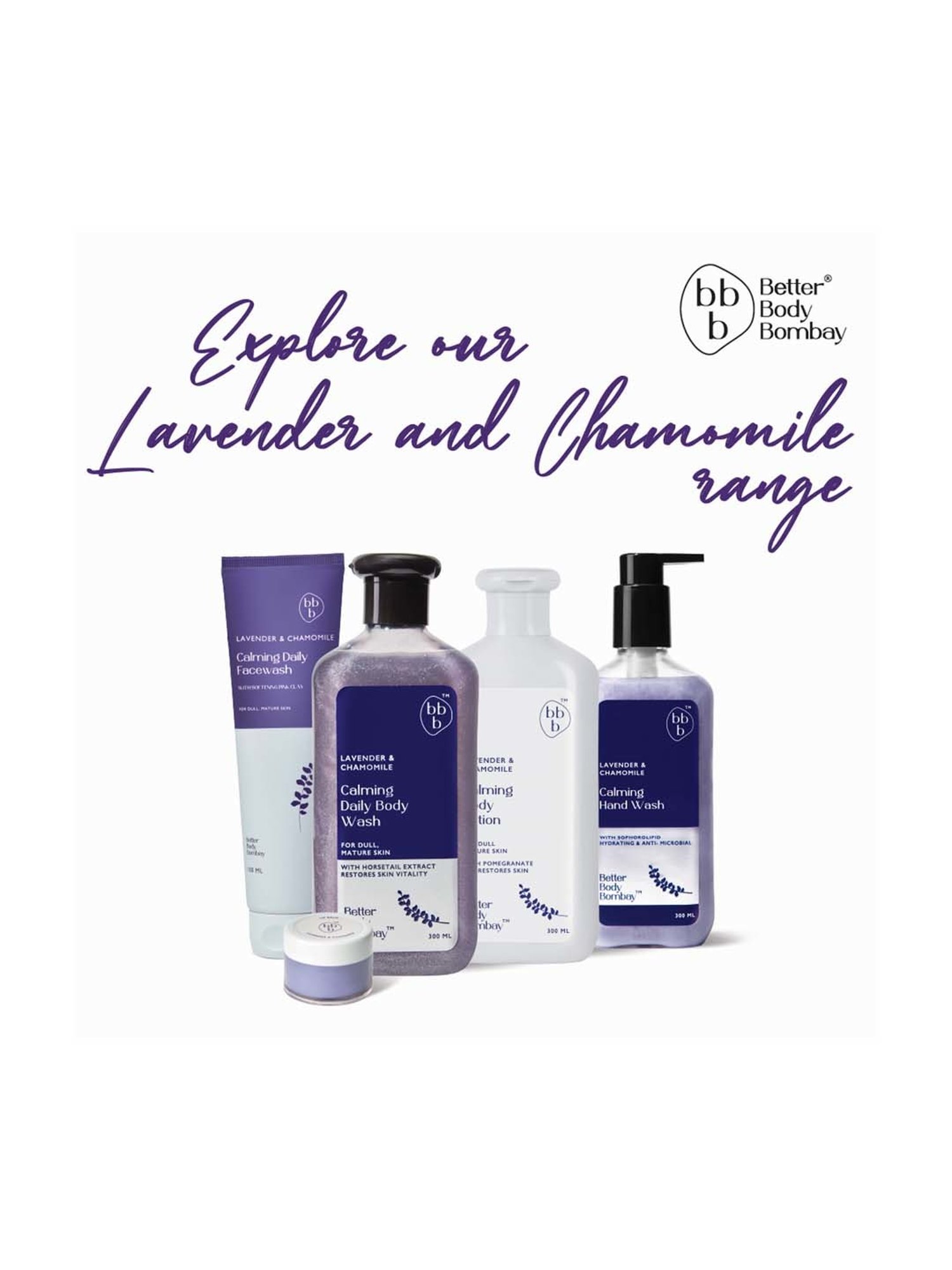 bbb Better Body Bombay Lavender & Chamomile Lip Balm - 10 gm