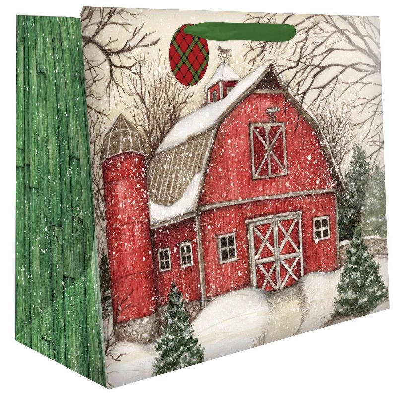1ct Evergreen Christmas Extra-Large Gift Bag