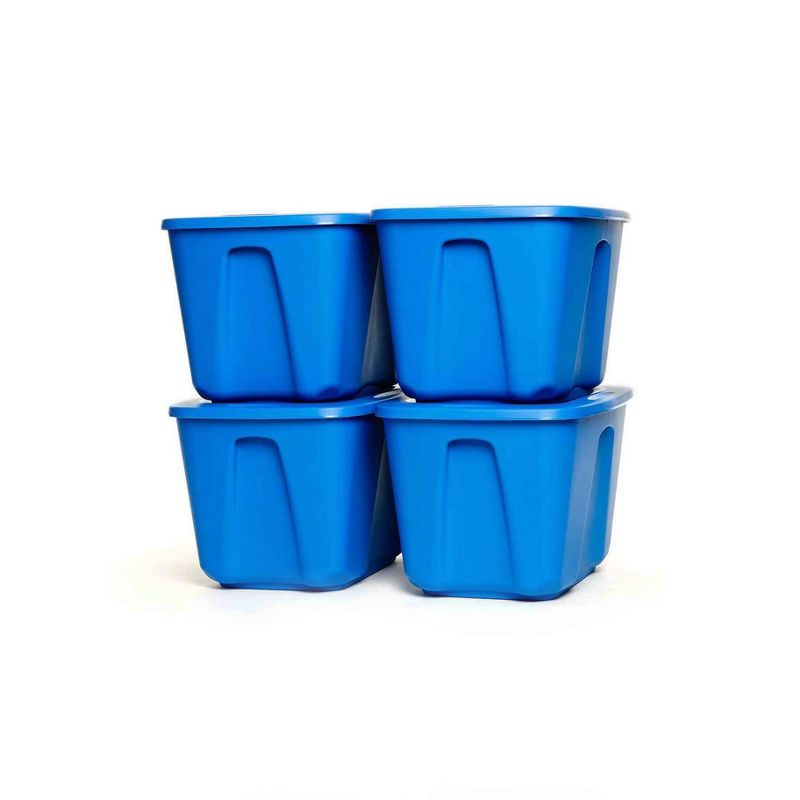 4pk 18gal Storage Tote - Homz