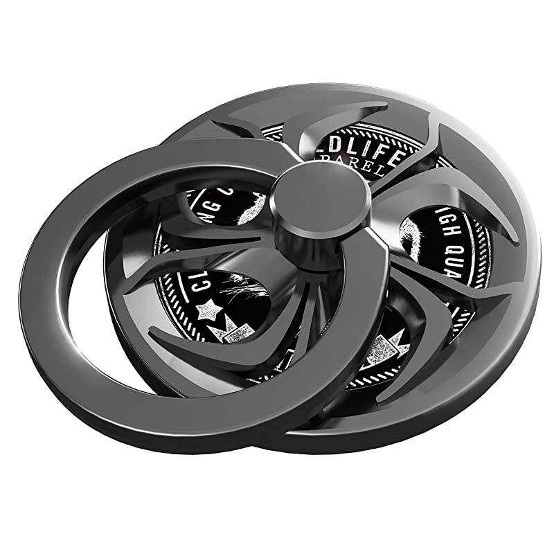 AntiAnxiety Finger Ring Stand 360&deg; Rotation Spinner Mobile Cell Phone Ring Stand Holder with Grip Kickstand Universal WashableReusable for PhonePadSamsung NoteTablets etc Silver