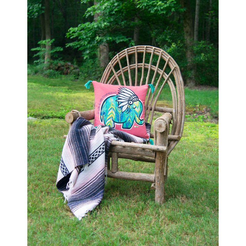 Simply Southern Animal Print Throw Pillow Pink - Rizzy Home