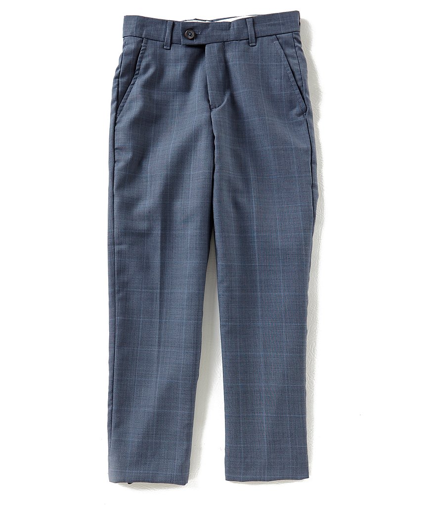 Class Club Gold Label Big Boys 8-20 Window Pane Dress Pants