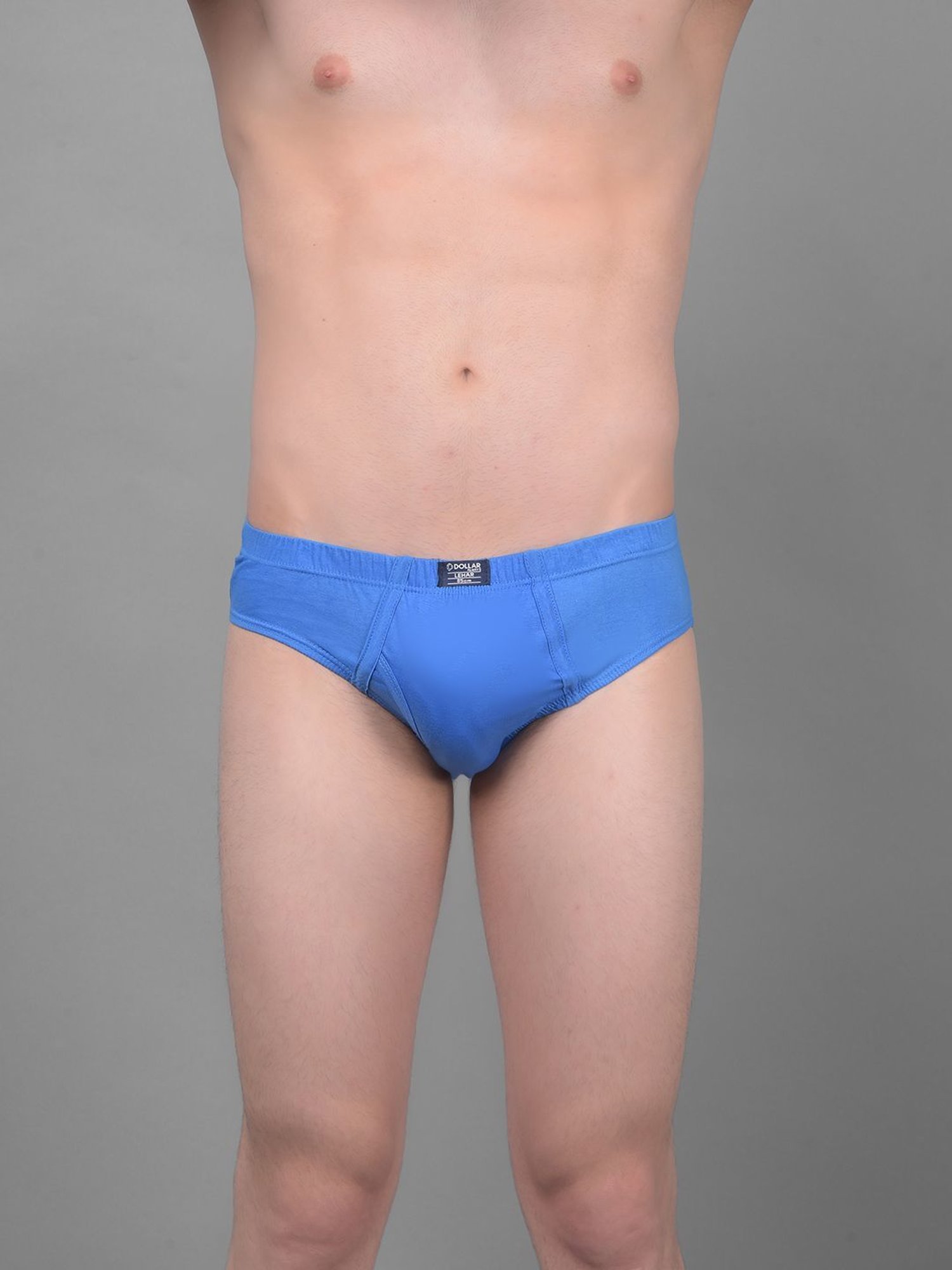 Dollar Lehar Assorted Cotton Regular Fit Briefs - Pack Of 3