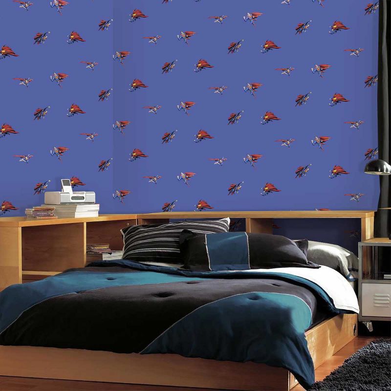 Superman Blue Prepasted Wallpaper - DC Comics..