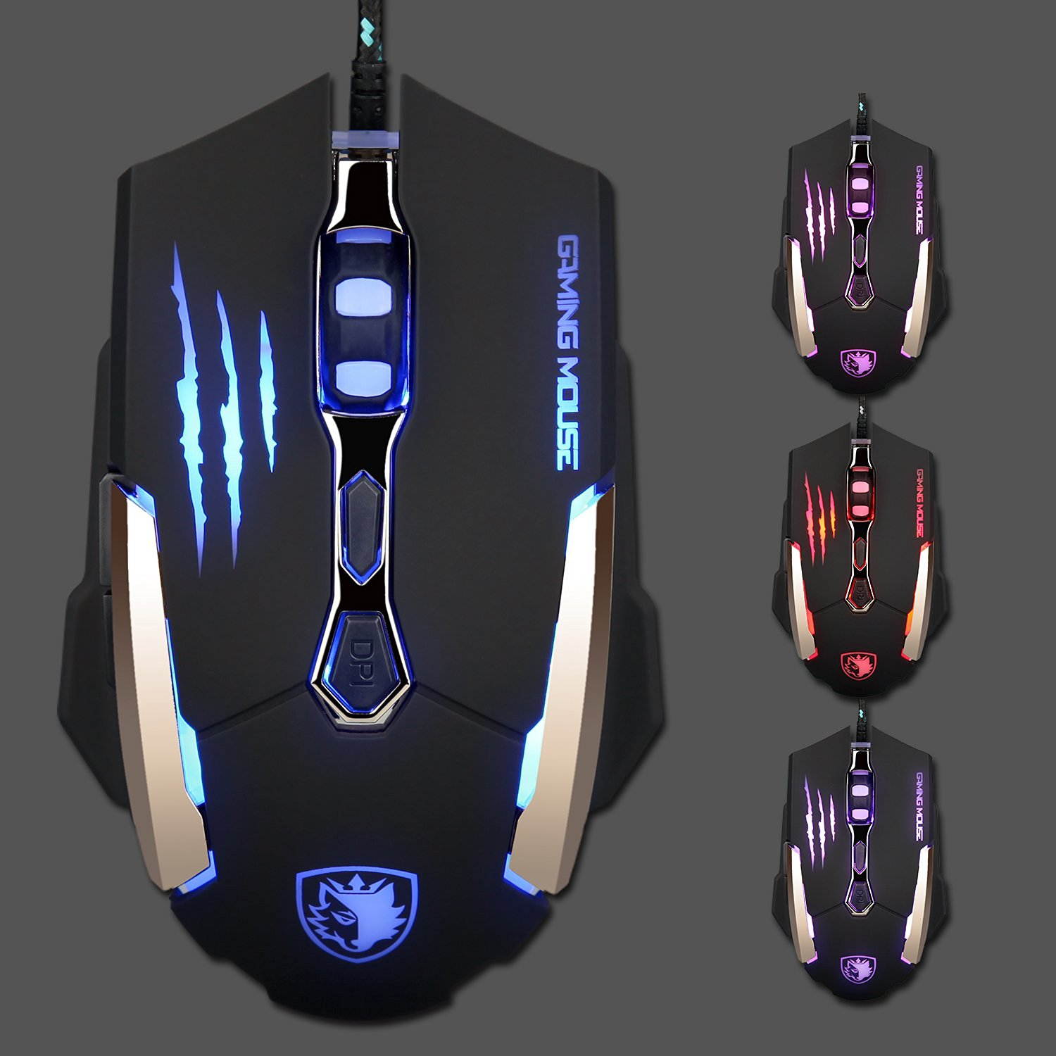 Magece G2 Gaming Mice 3200 DPI 6 Buttons Professional Ergonomic Gaming Mouse for PC Mac Gamer