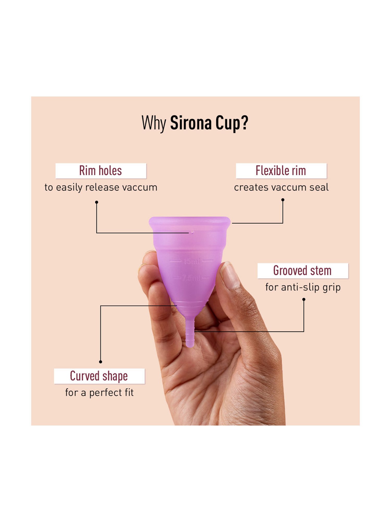 CARMESI Menstrual Cup With Pouch - Small