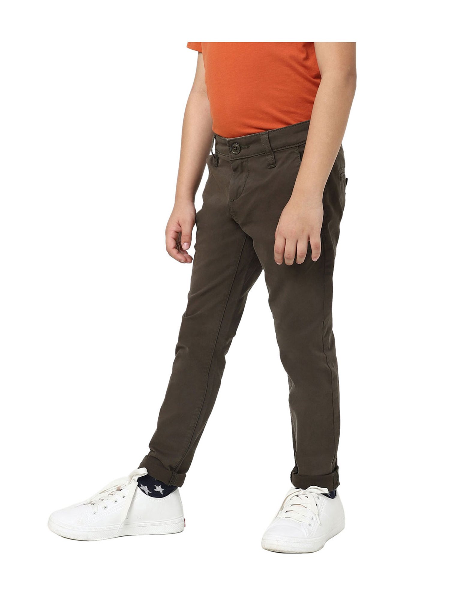 Jack & Jones Junior Olive Solid Trousers