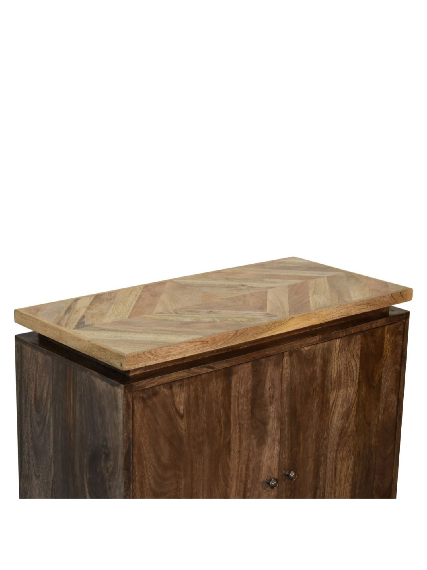 Artisan Furniture Platform Brown Wood Cabinet