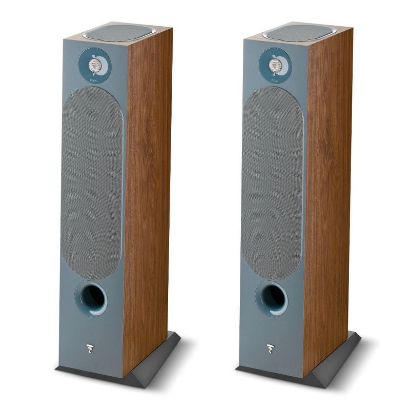 Focal Chora 826-D Floorstanding Speakers with Built-In Dolby Atmos Modules - Pair (Dark Wood)