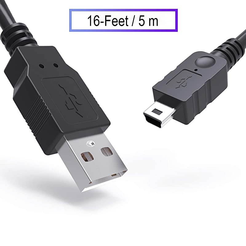 Calculator Charger  6 Feet Replacement Mini USB Charger Cord Data Cable for Texas Instruments TI84 Plus CE Graphing Calculator