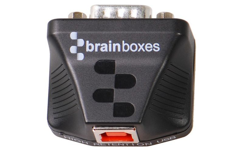 Brainboxes Ultra 1 Port RS232 USB to Serial Adapter - External - USB 2.0 - PC, Mac, Linux - 1 x Number of Serial Ports External - TAA Compliant