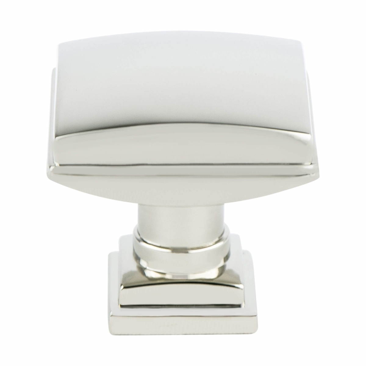 Berenson 1274-1014-P 1.25 in. dia. Tailored Traditional Knob with Polished Nickel