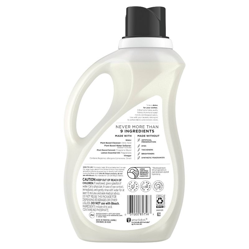 9 Elements Lemon Scent Liquid Purifying Softener - 67 fl oz