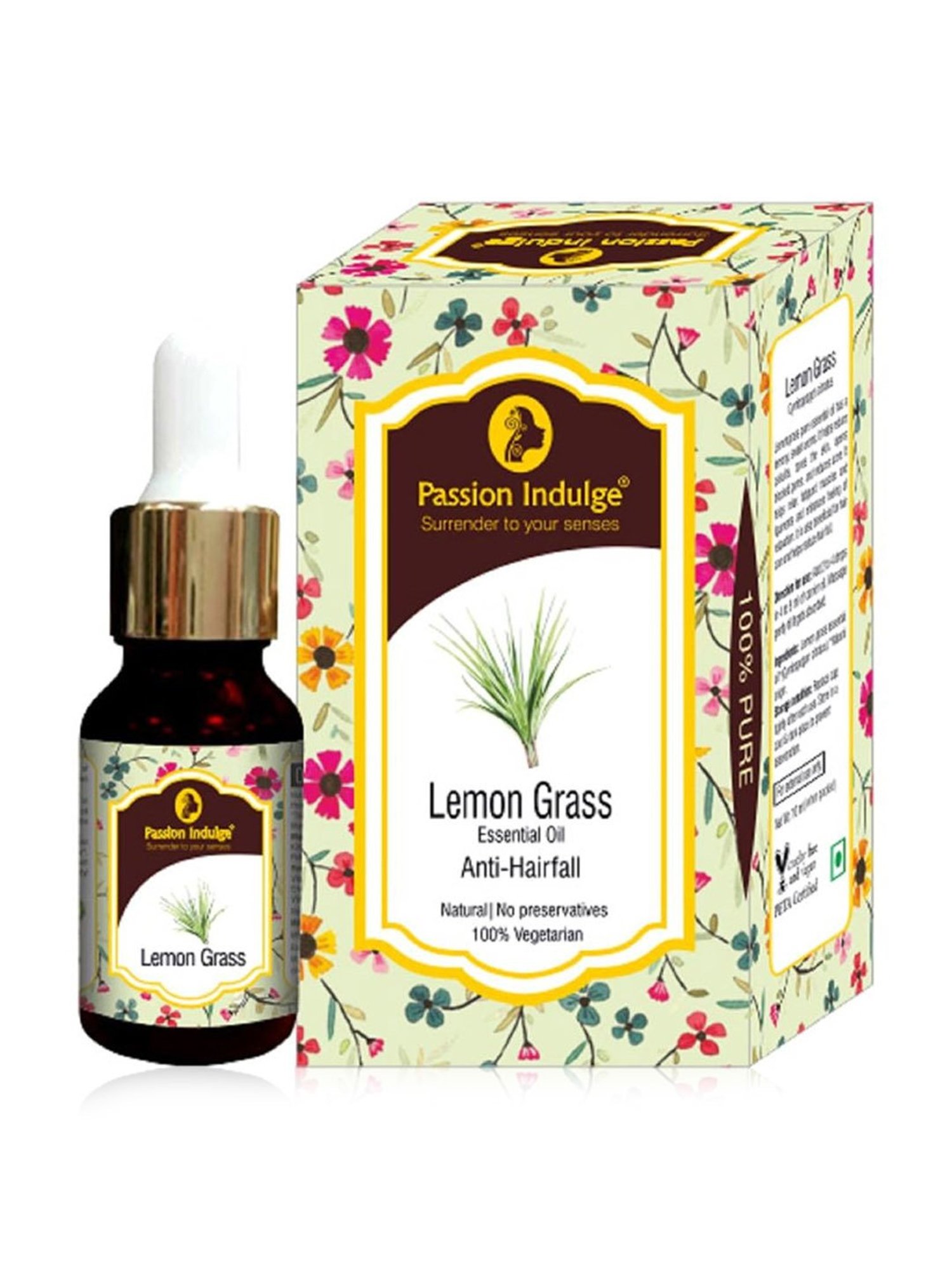 Passion Indulge Lemongrass Essential Oil - 10 ml