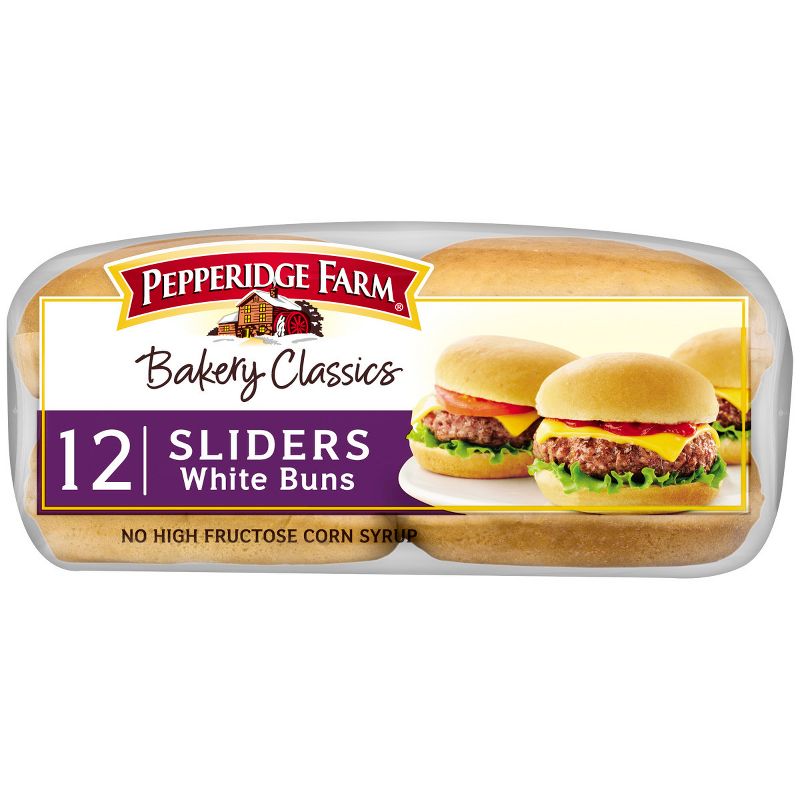 Pepperidge Farm Bakery Classics White Slider Buns - 15oz/12ct