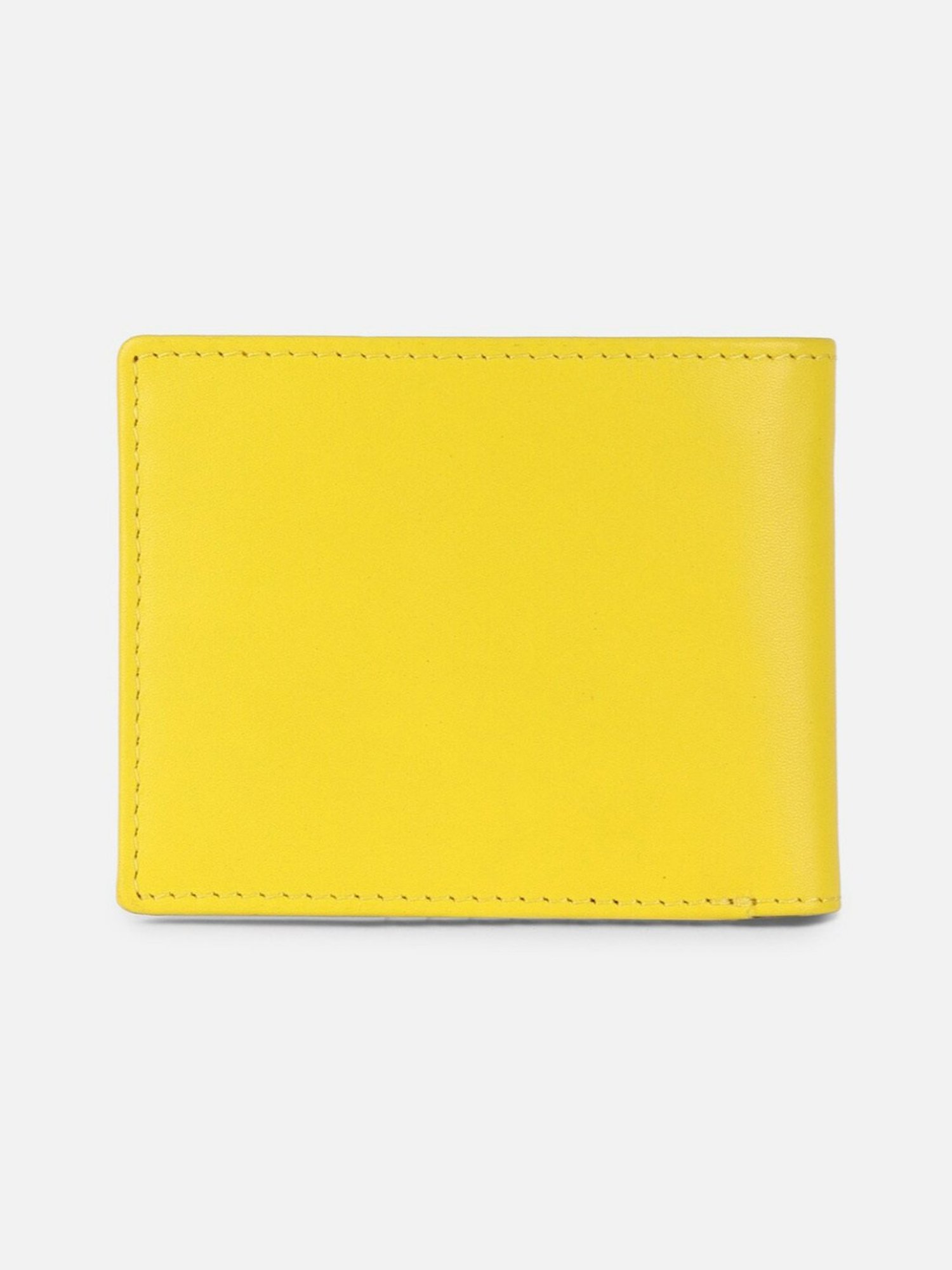 Louis Philippe Grey Printed Leather Bi-Fold Wallet for Men