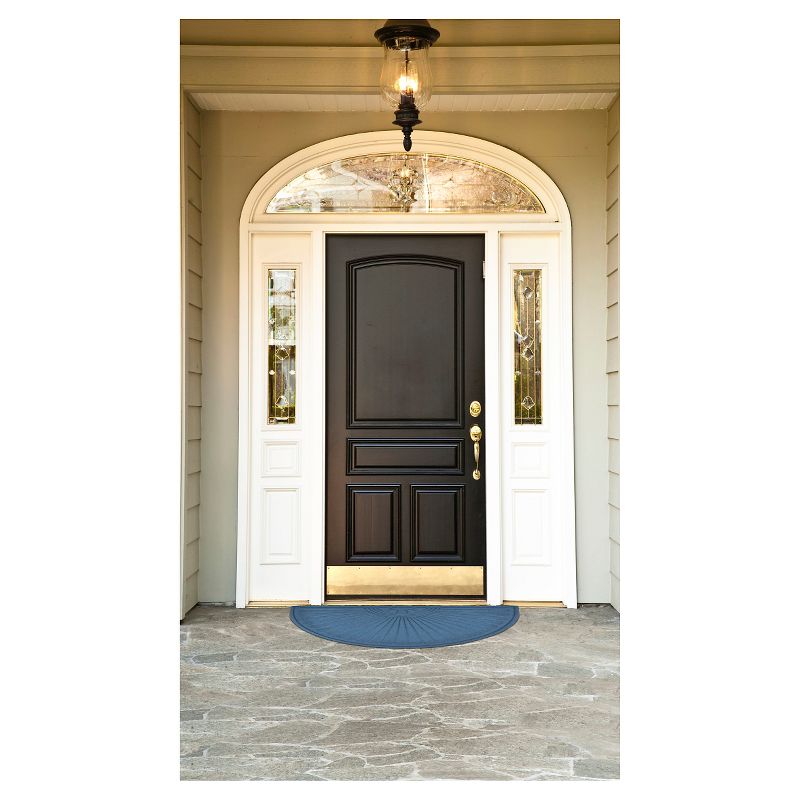 HomeTrax Guzzler Sunburst Doormat - Slate Blue (36" x 70")