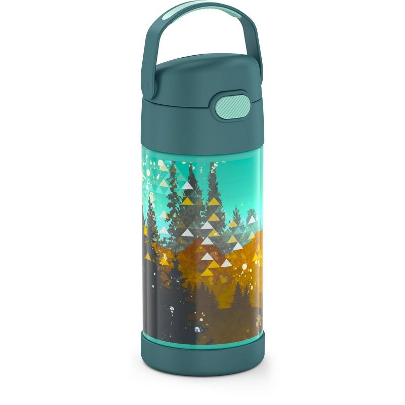 Thermos 12oz FUNtainer Water Bottle with Bail Handle - Evergreen Trees
