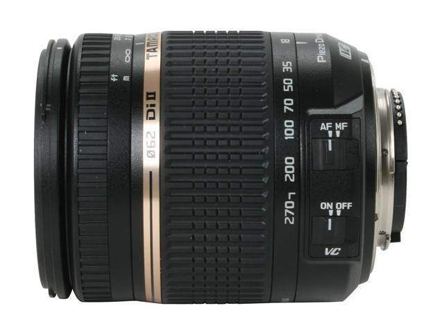TAMRON AFB008N-700 SLR Lenses 18-270mm / F3.5-6.3 Di II VC PZD Lens For Nikon Black