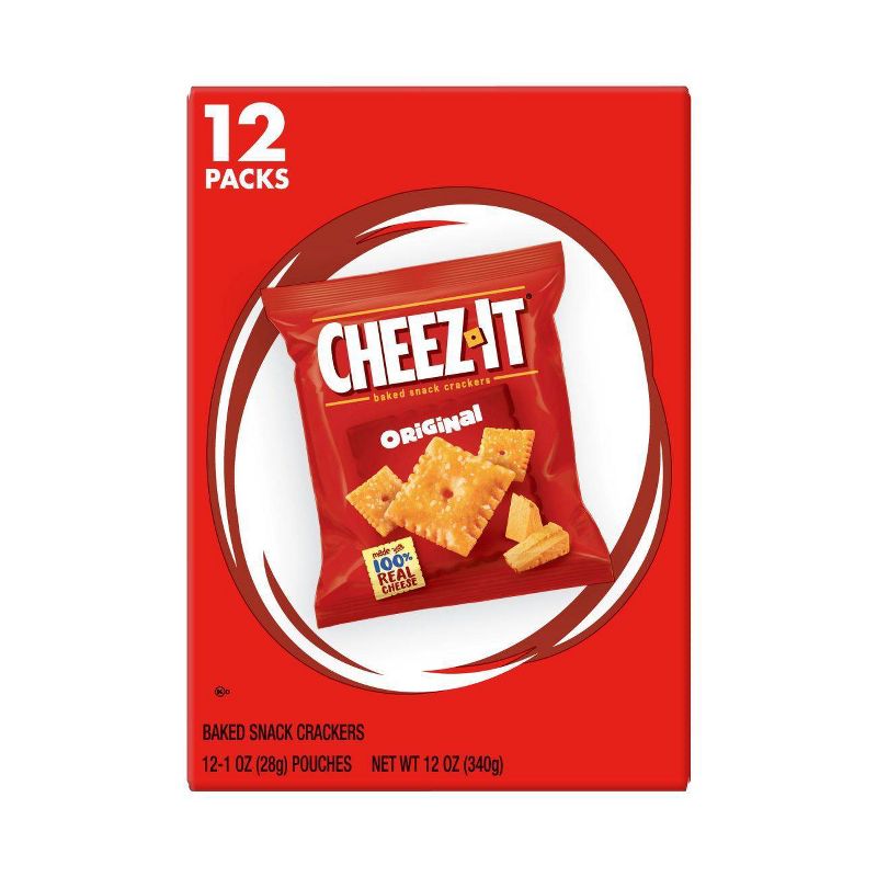Cheez-It Original Baked Snack Crackers - 1oz - 12ct