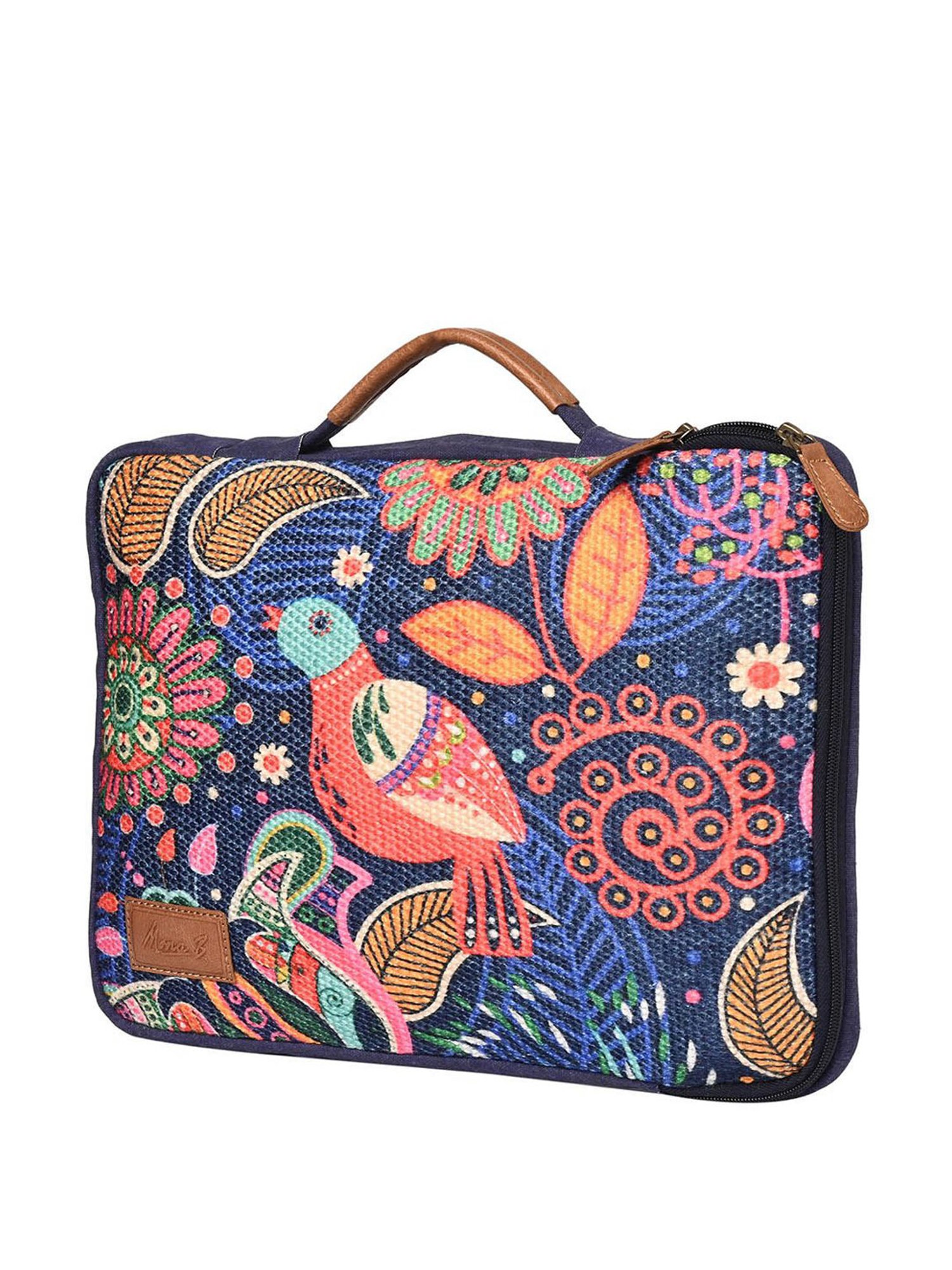 Mona B Oasis Navy Printed Laptop Sleeve