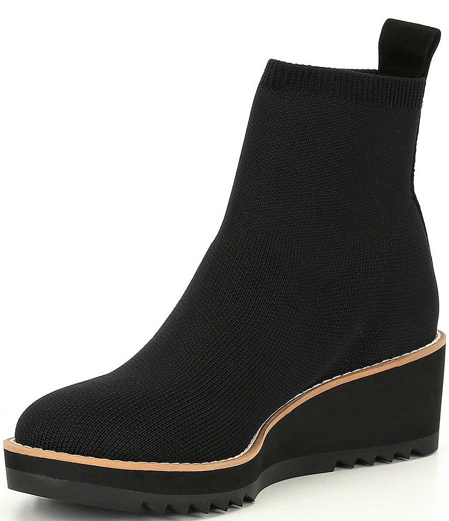 Eileen Fisher London 2 Stretch Knit Wedge Booties