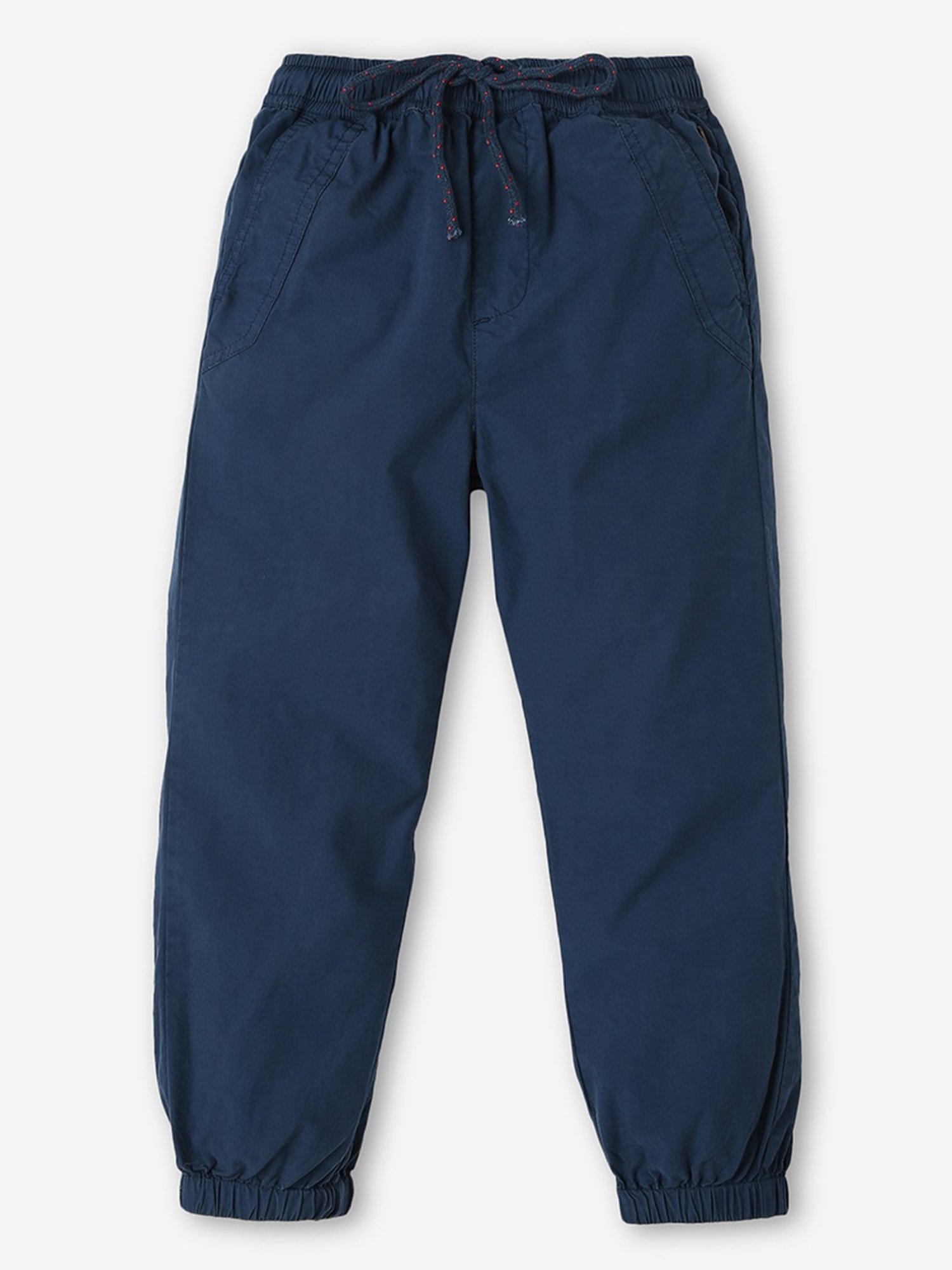 Plum Tree Boys Black Printed Joggers