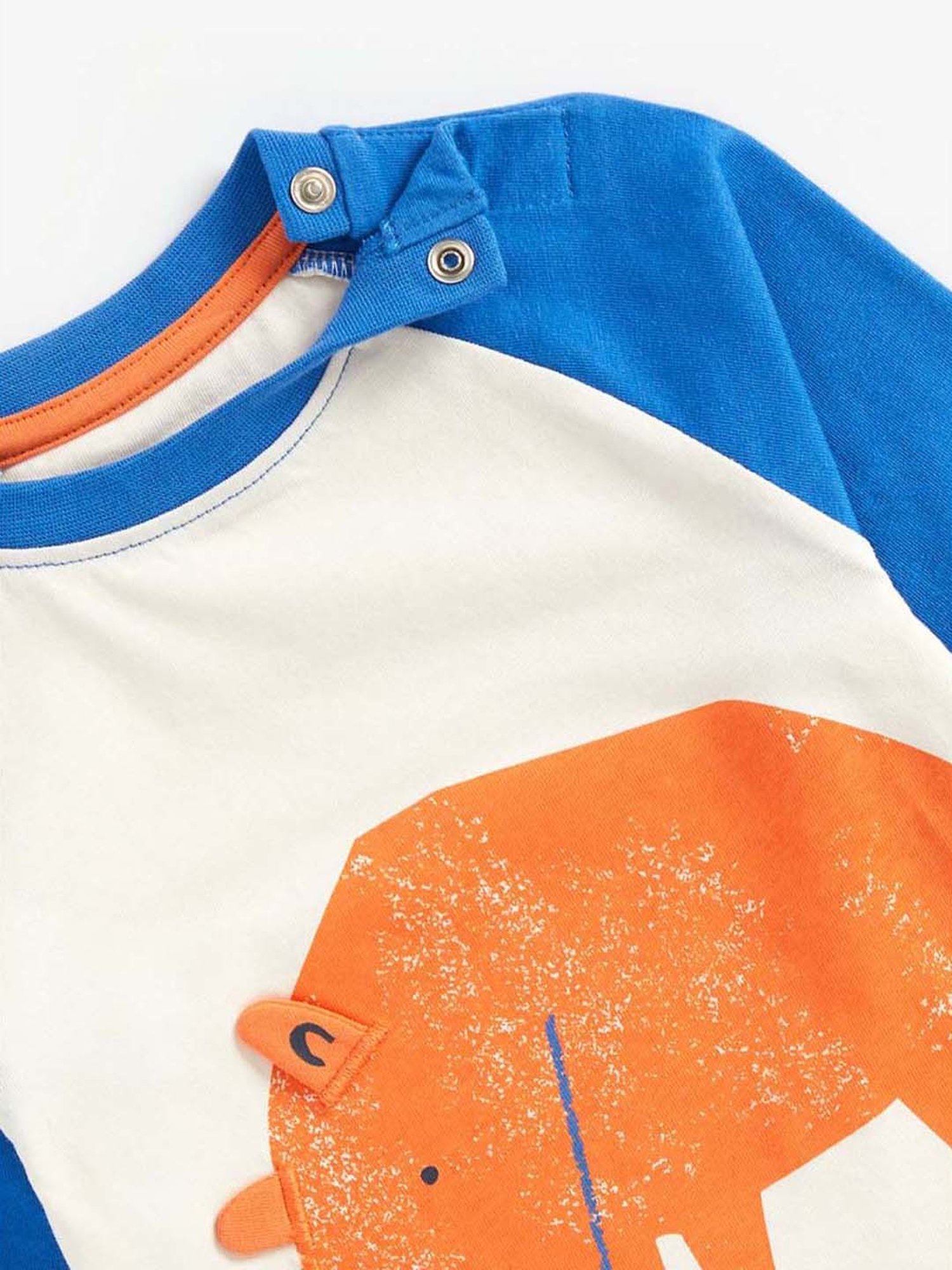 Mothercare Kids Multicolor Cotton Color Block Full Sleeves T-Shirt